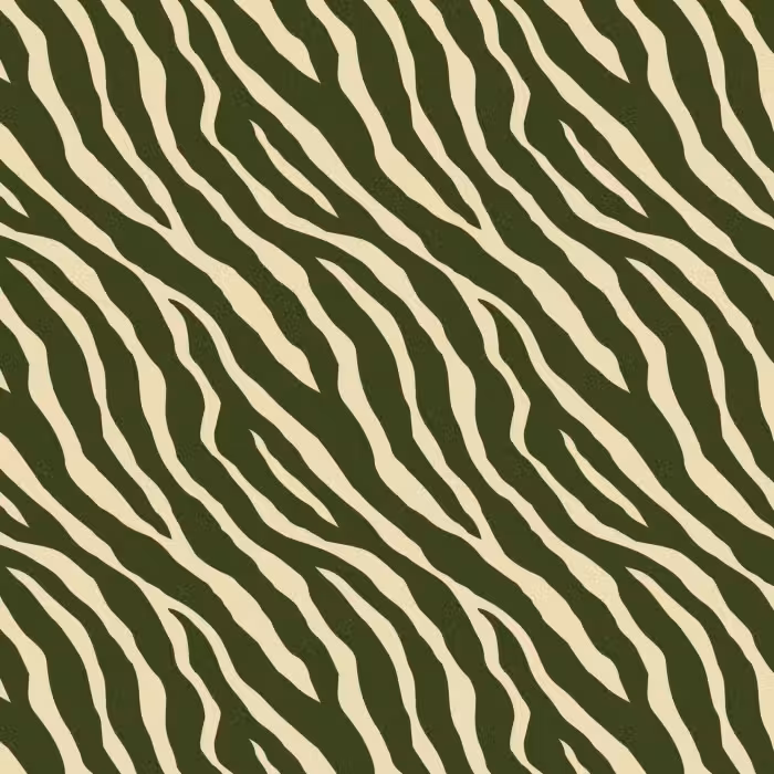 Behang - Zebra - Patroon - Groen