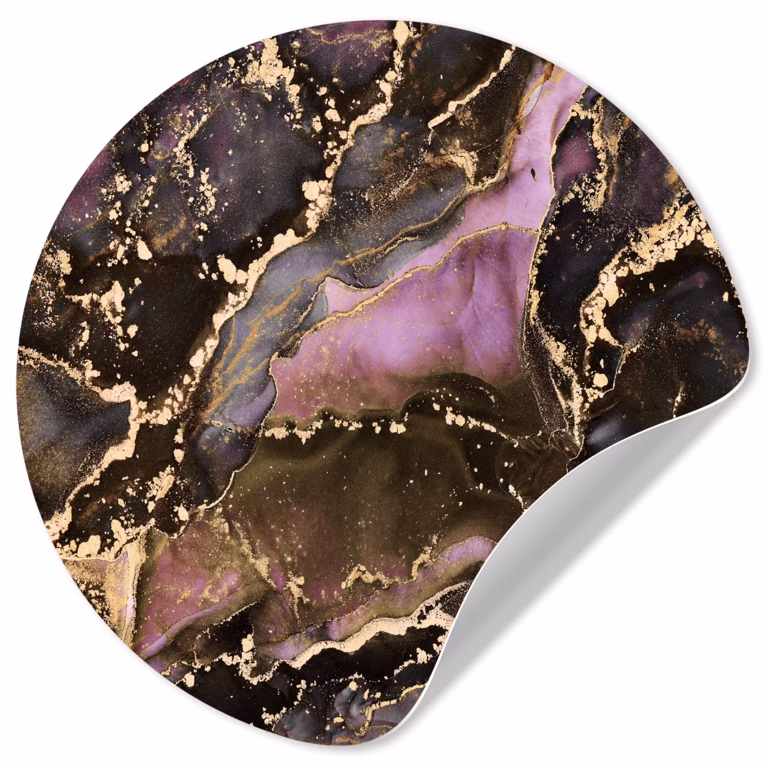 Behangcirkel - Marmer - Gold - Steen - Abstract