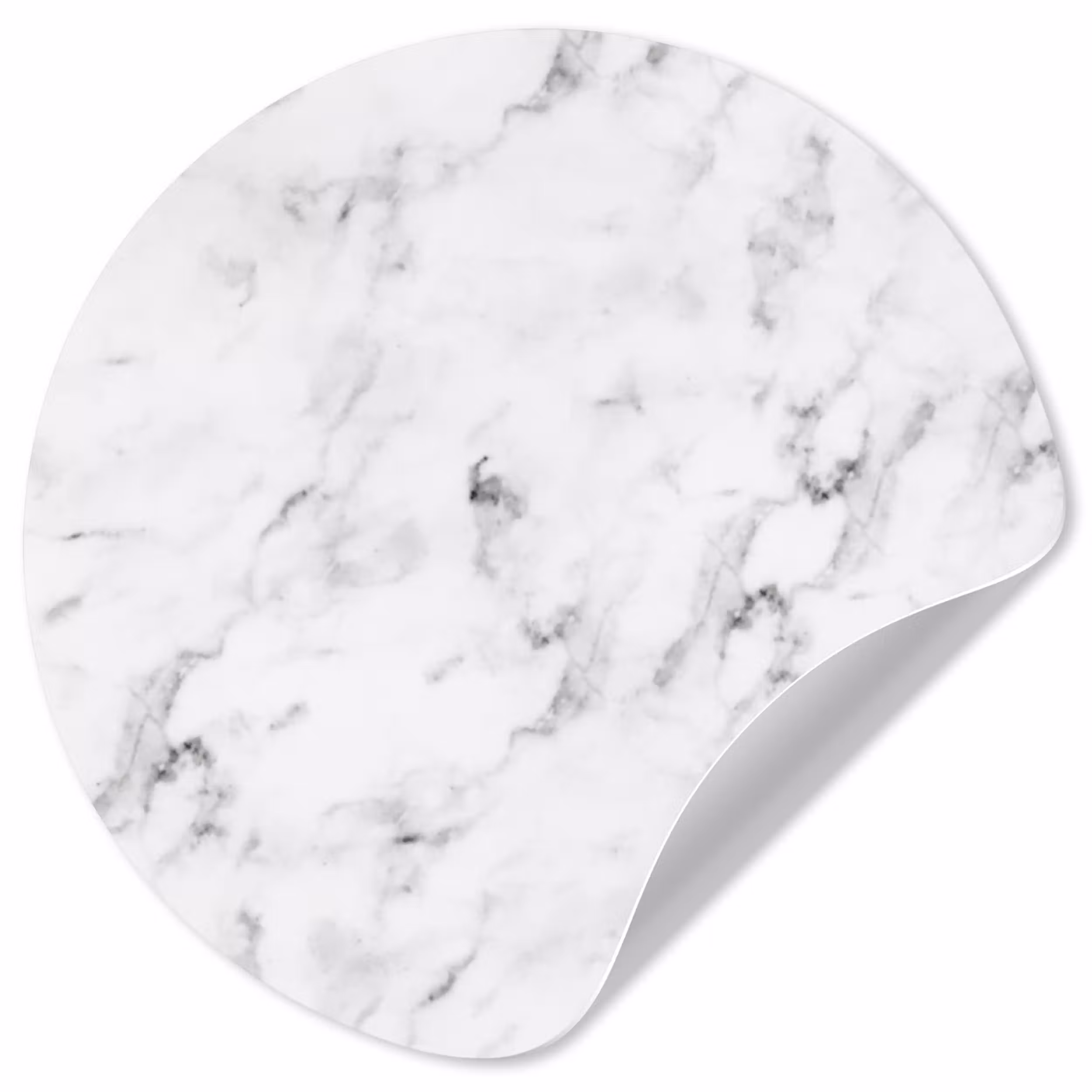 Behangcirkel - Marmer - Luxe - Wit - Grijs - Marmerlook