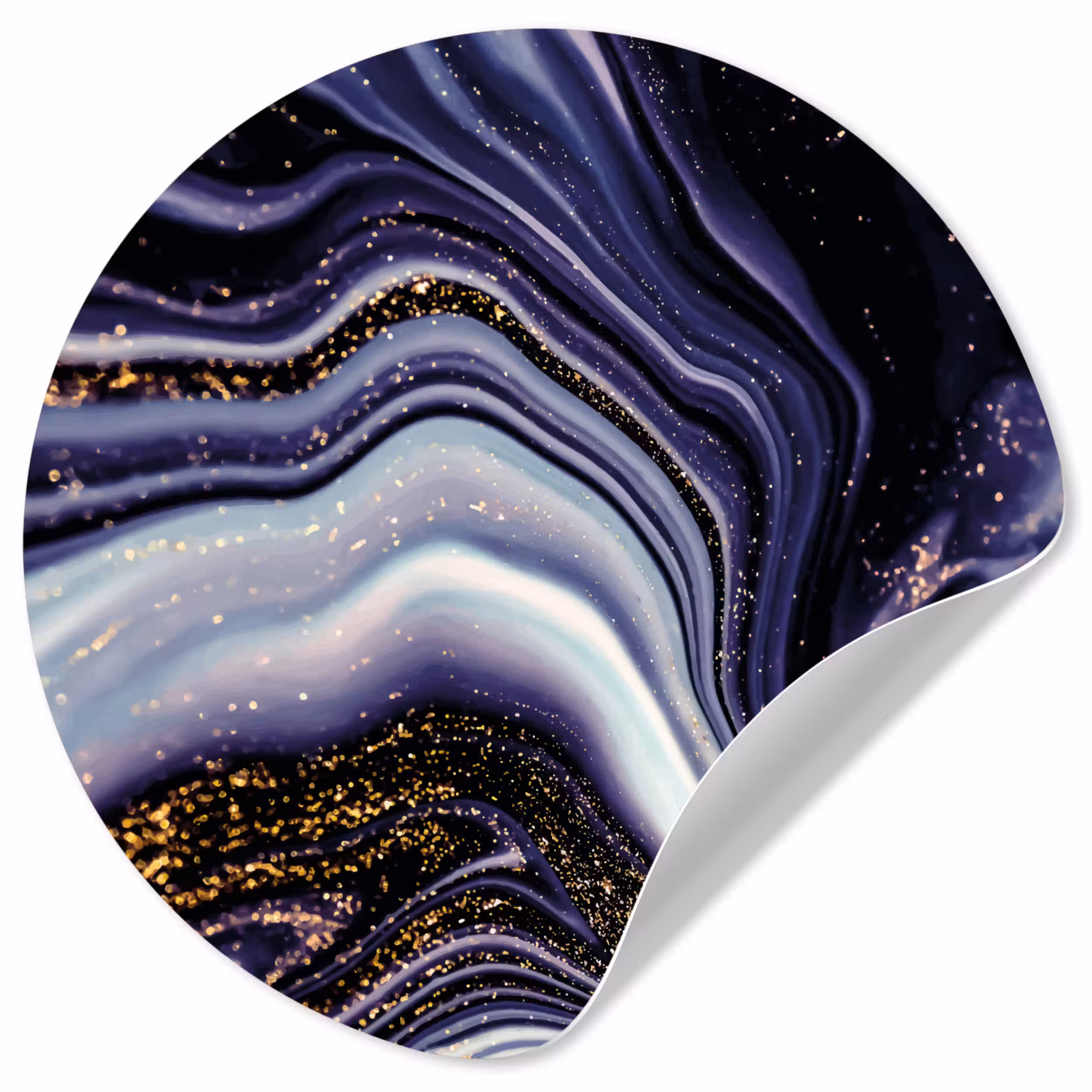 Behangcirkel - Marmer - Paars - Luxe - Marmerlook - Glitter