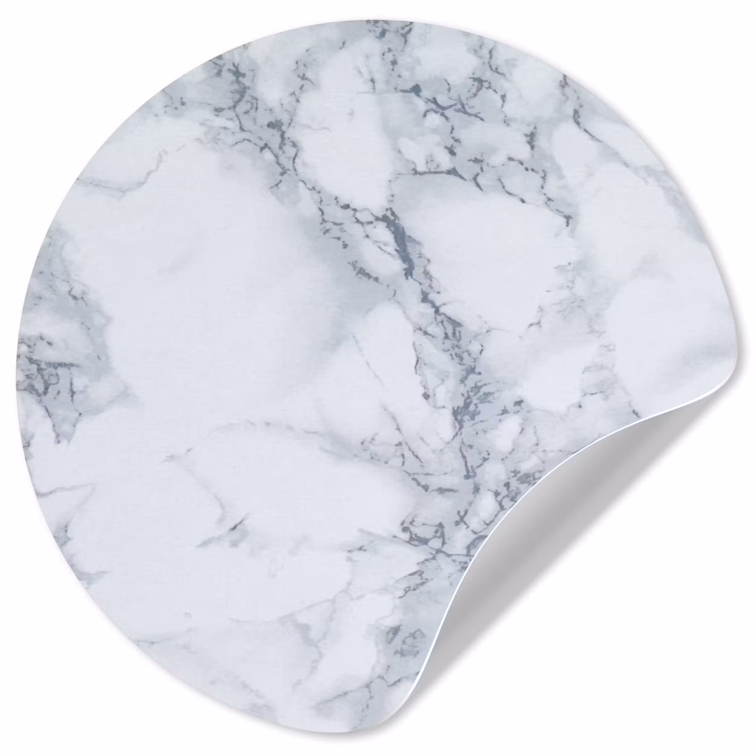 Behangcirkel - Marmer - Patroon - Gijs - Wit - Marmerlook - Luxe