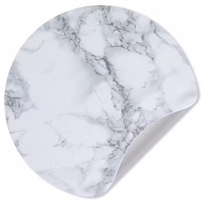 Behangcirkel - Marmer - Patroon - Gijs - Wit - Marmerlook - Luxe