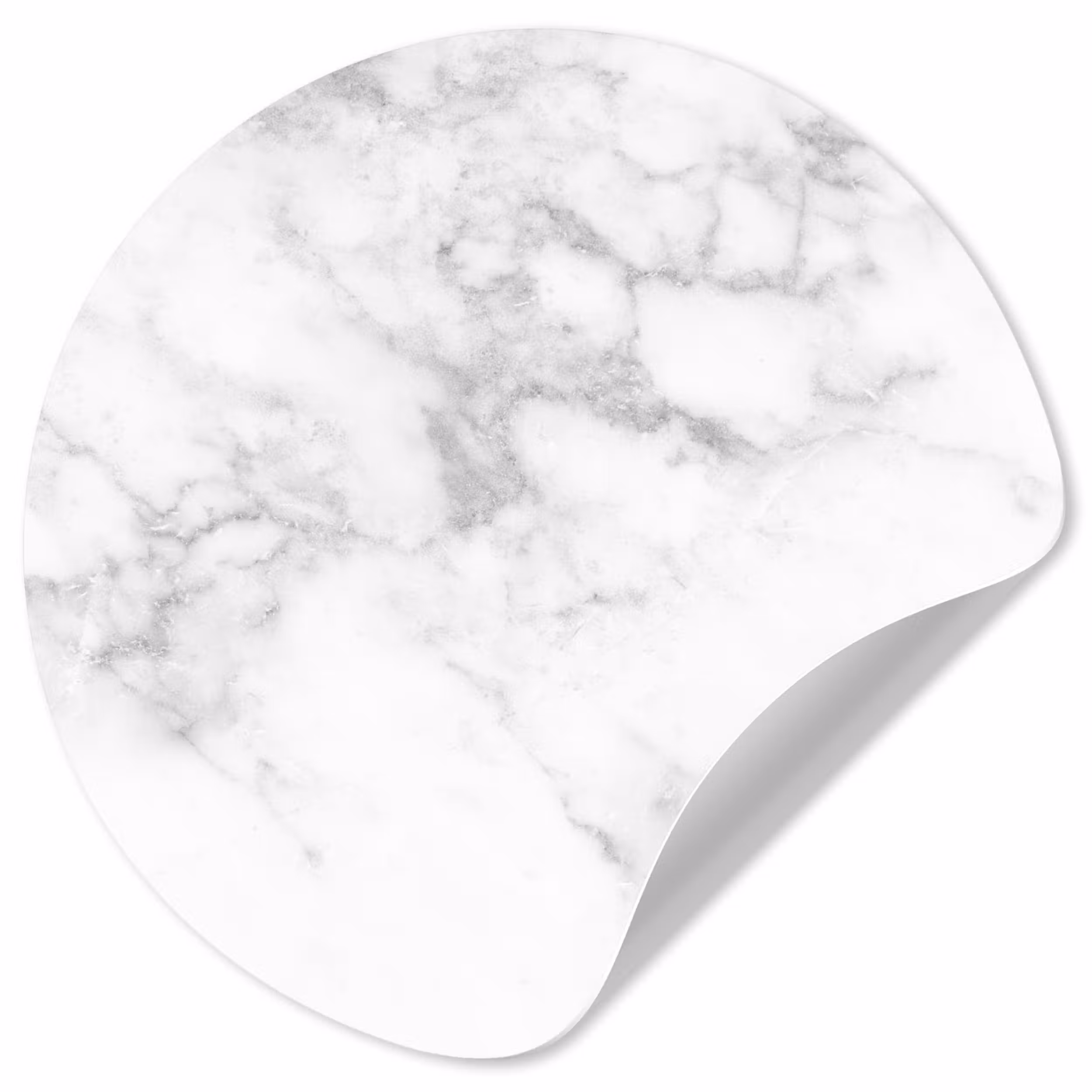 Behangcirkel - Marmer - Wit - Grijs - Luxe - Marmerlook - Steen