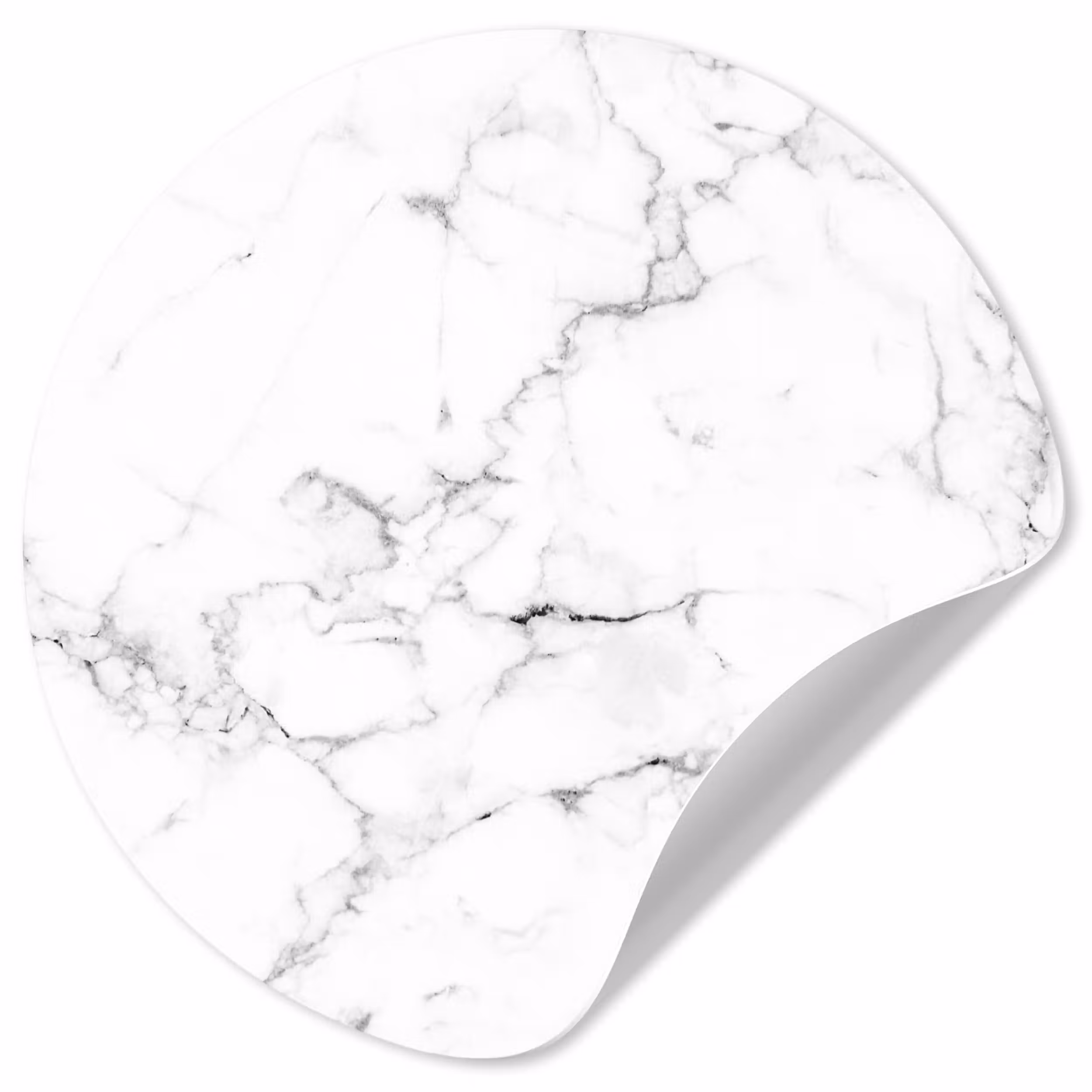 Behangcirkel - Marmer - Wit - Grijs - Luxe - Marmerlook - Structuur