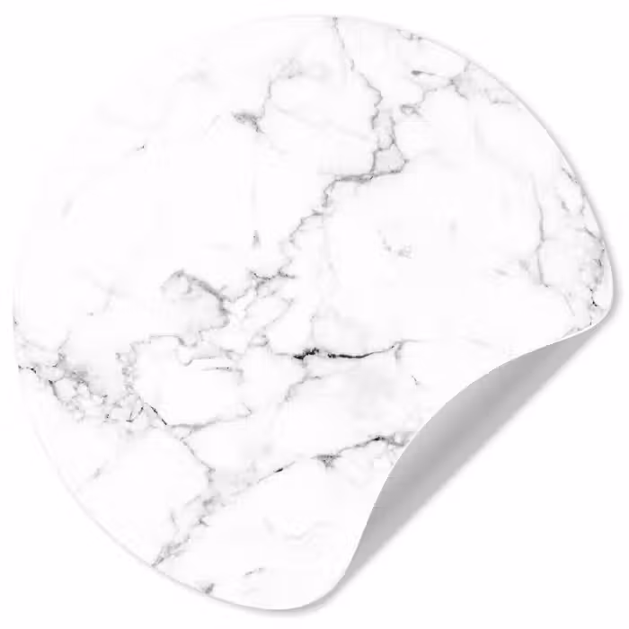 Behangcirkel - Marmer - Wit - Grijs - Luxe - Marmerlook - Structuur