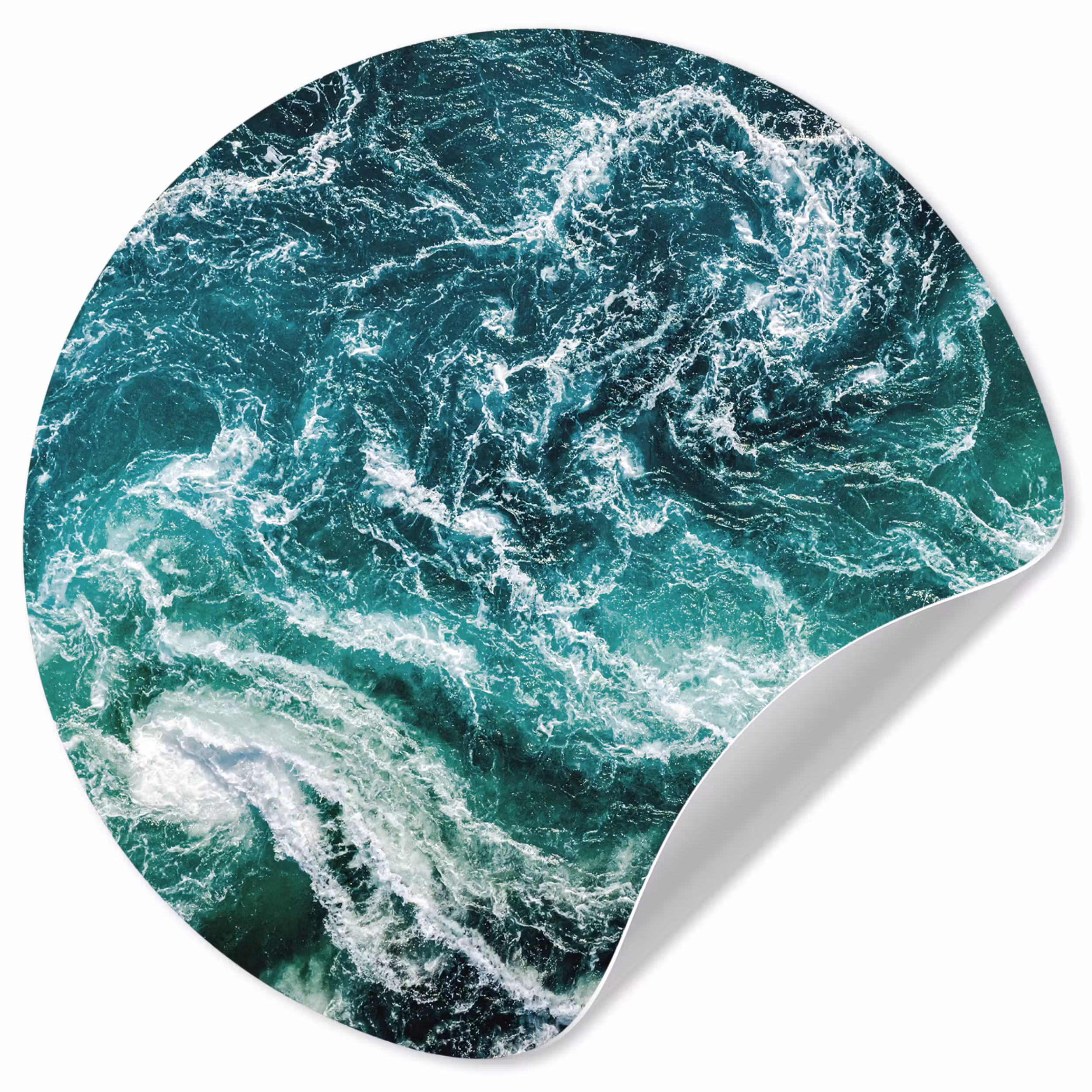 Behangcirkel - Oceaan - Water - Zee - Luxe - Groen - Turquoise