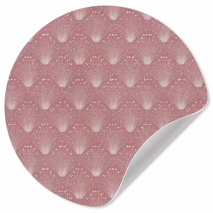 Behangcirkel - Trendy - Patroon - Roze