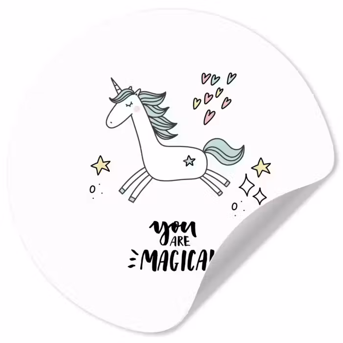 Behangcirkel - Unicorn - Kinderen - Quotes - You are magical - Meisjes