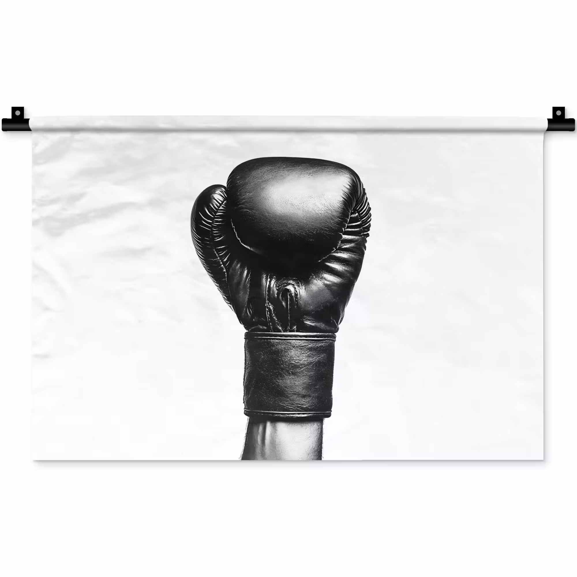 Wandkleed - Bokshandschoen - Zwart - Hand