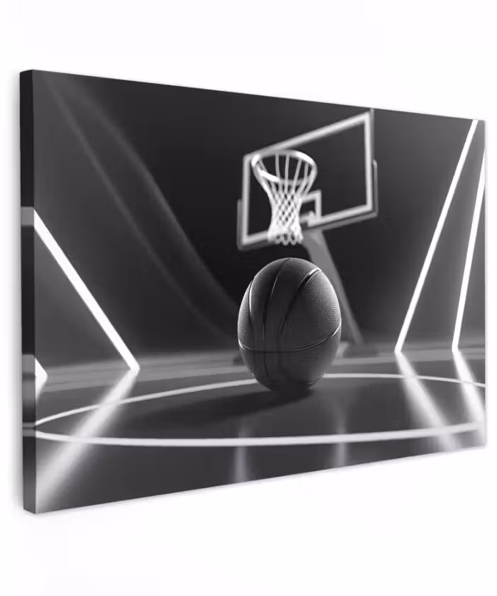 Buiten canvas - Basketbal - Basketbalveld - Lichtlijnen
