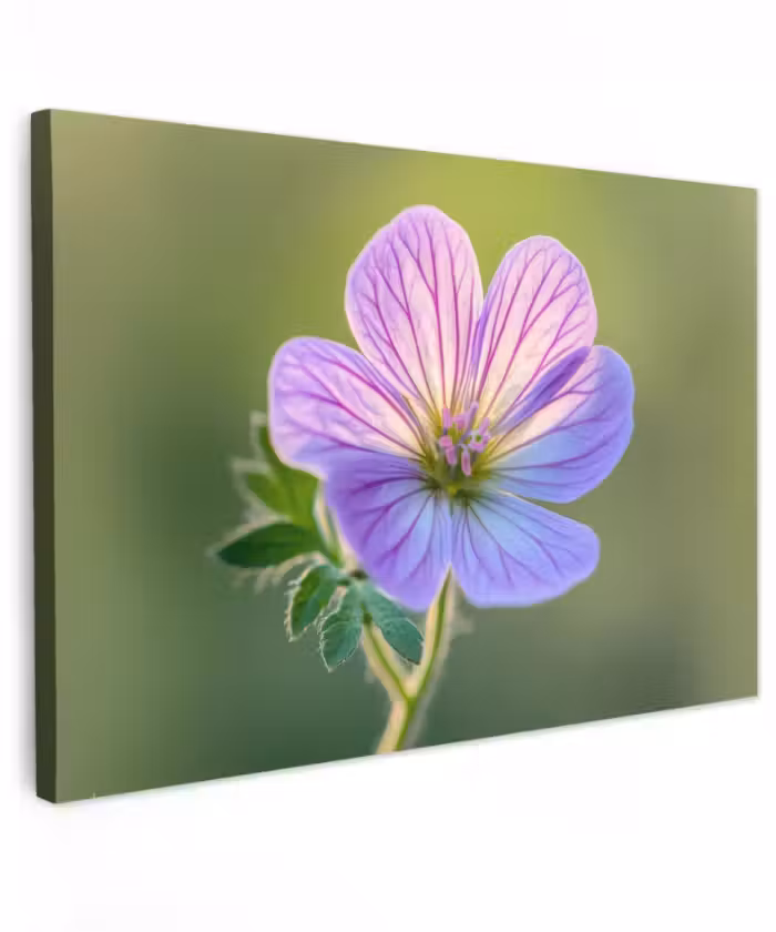 Buiten canvas - Bloem - Close up - Paars
