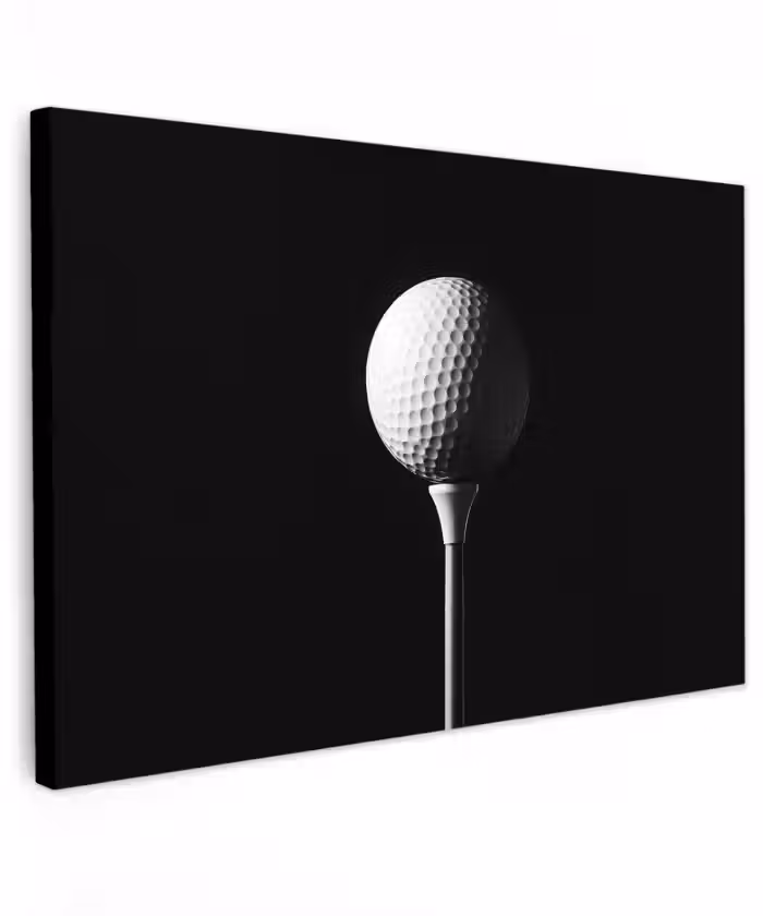 Buiten canvas - Golfbal - Minimalistisch - Wit