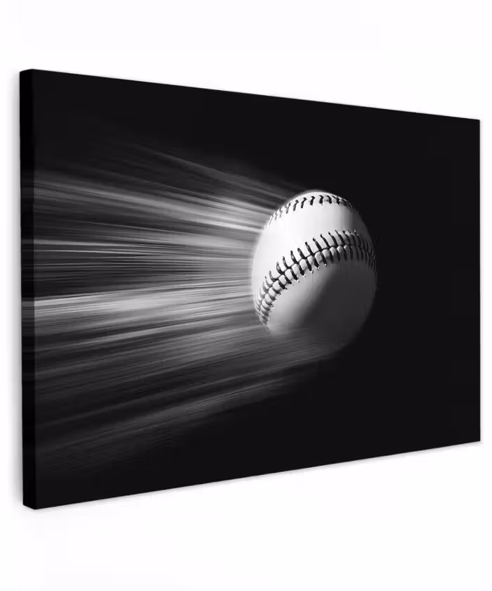 Buiten canvas - Honkbal - Wit - Vliegt