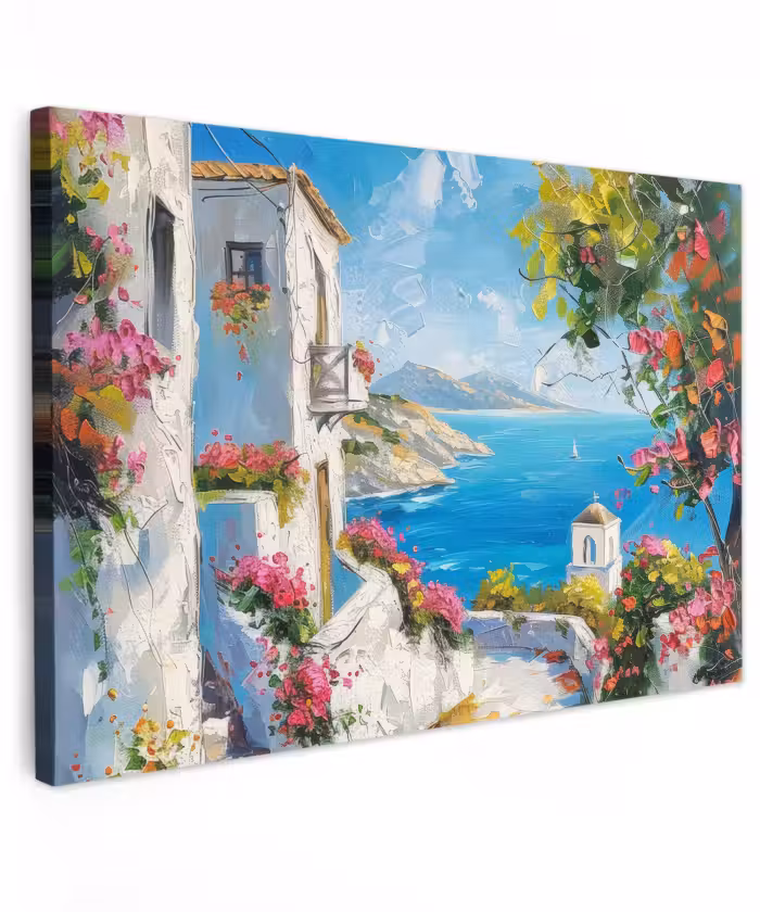 Buiten canvas - Landschap - Bloemen - Natuur - Zomer