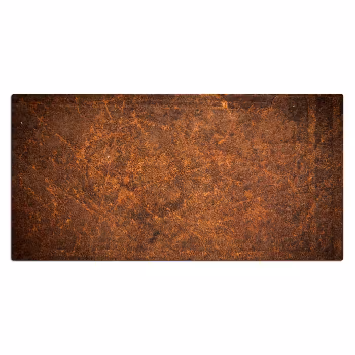 Bureau onderlegger - leer-structuur-bruin-oranje