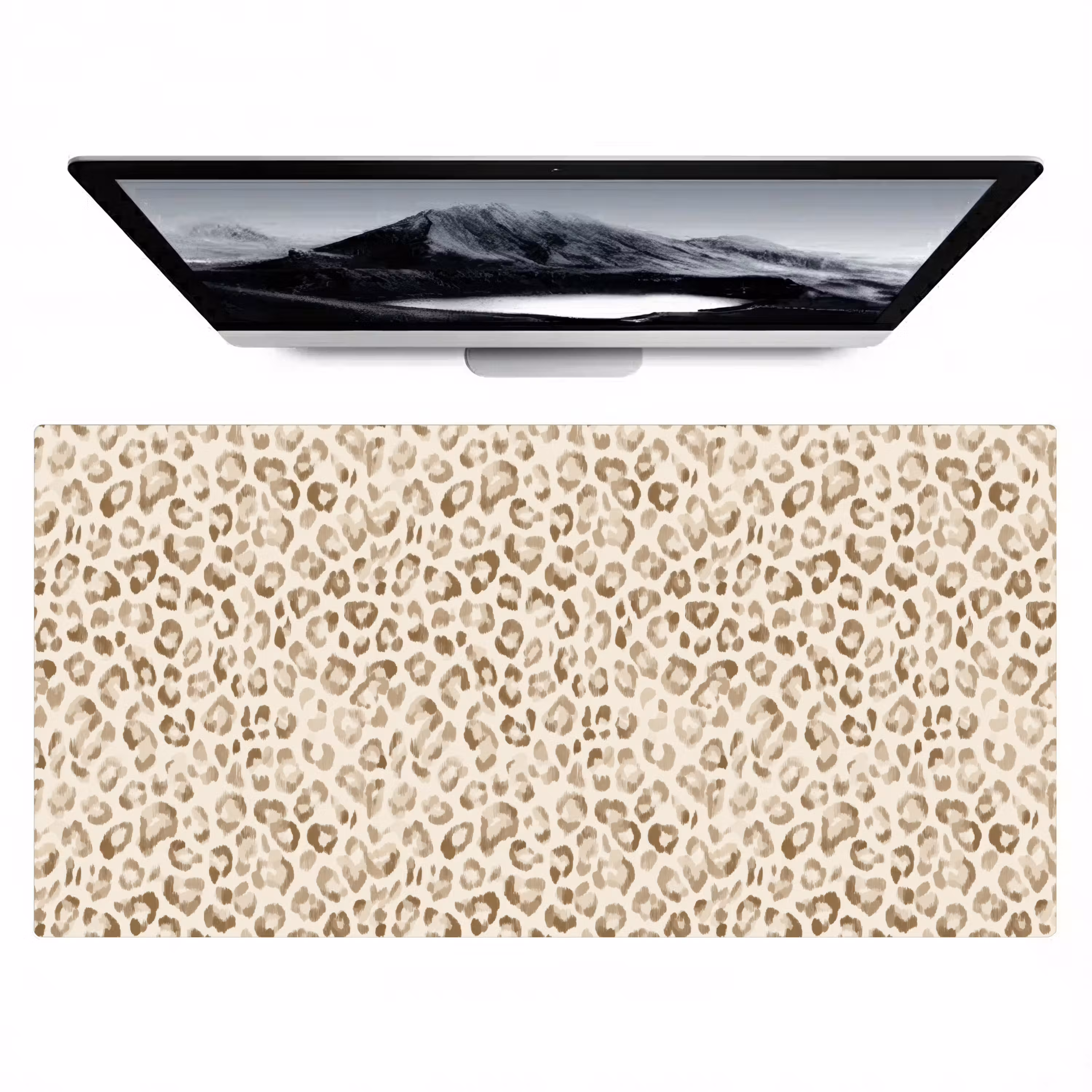 Bureau onderlegger - Luipaard - Klassiek - Beige