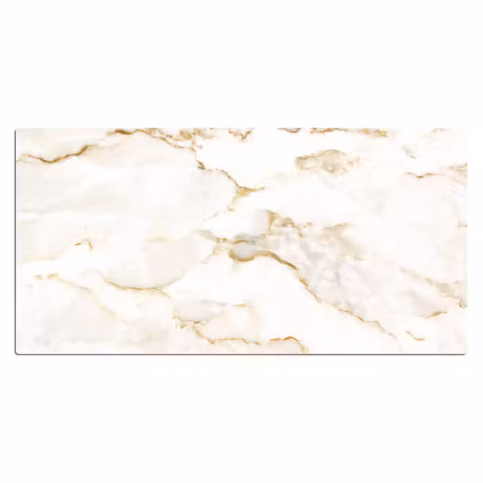 Bureau onderlegger - Marmer - Kalk - Goud - Luxe - Marmerlook - Wit