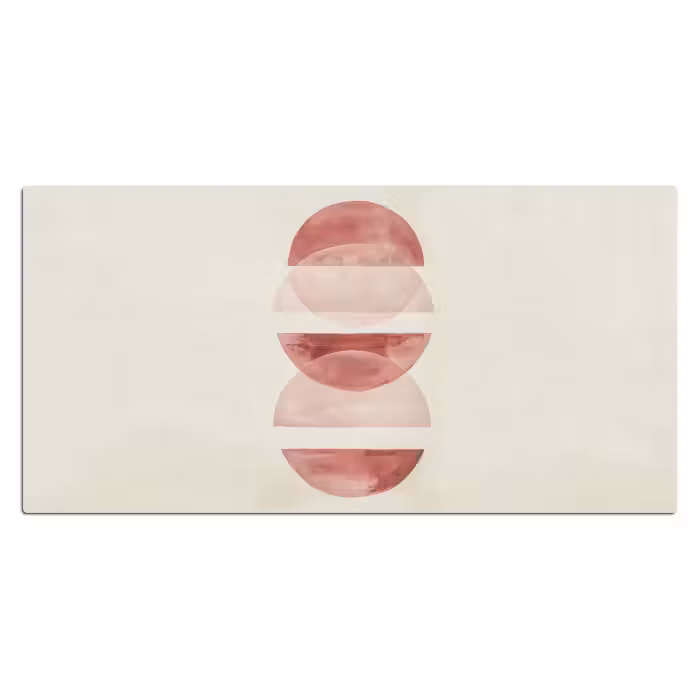 Bureau onderlegger - Minimalistisch - Cirkels - Roze