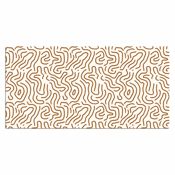 Bureau onderlegger - Minimalistisch - Patroon - Terracotta