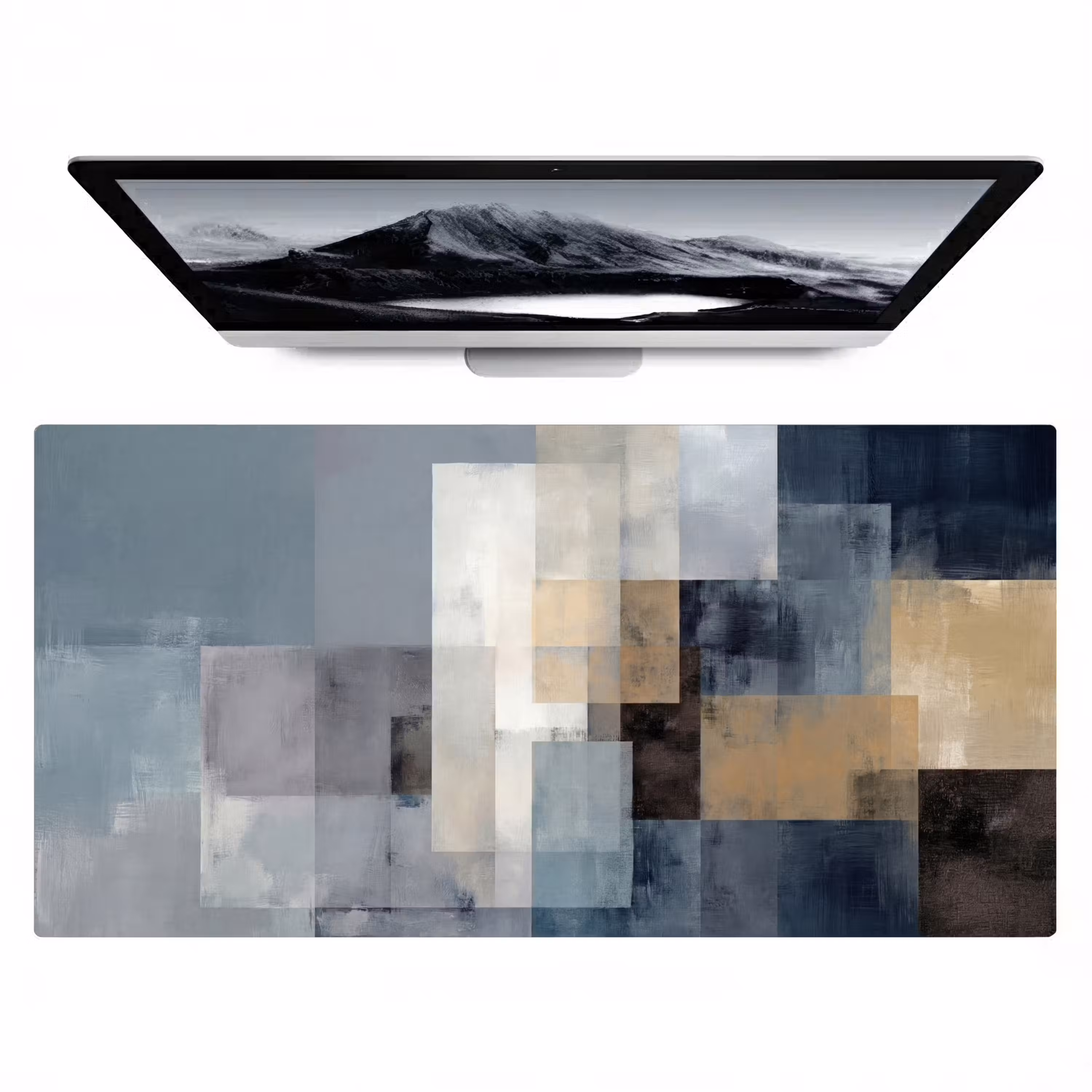 Bureau onderlegger - Rechthoeken - Abstract - Blauw