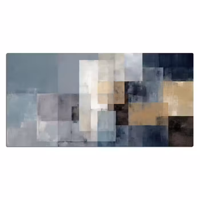 Bureau onderlegger - Rechthoeken - Abstract - Blauw