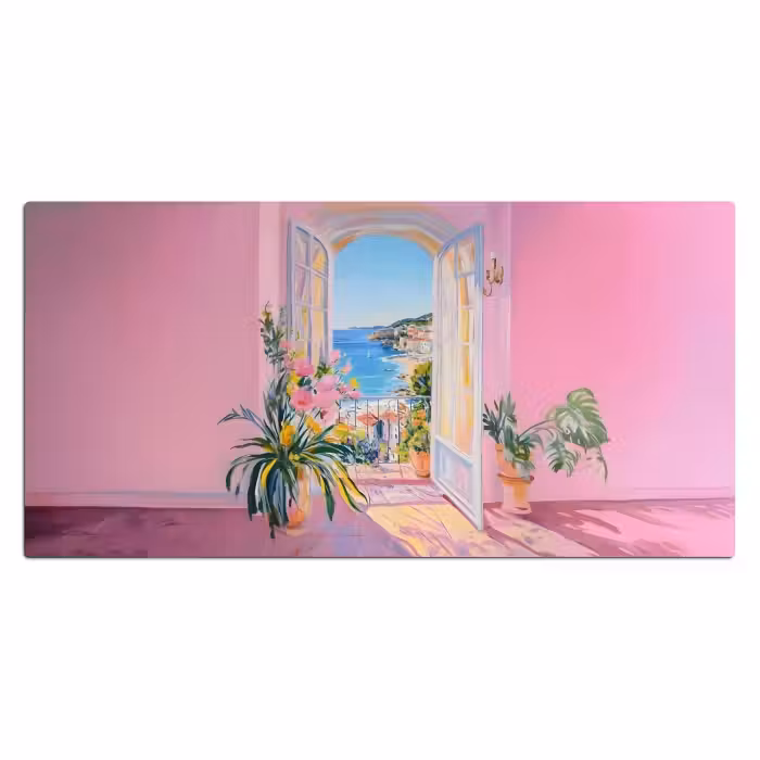 Bureau onderlegger - Roze - Buiten - Verf