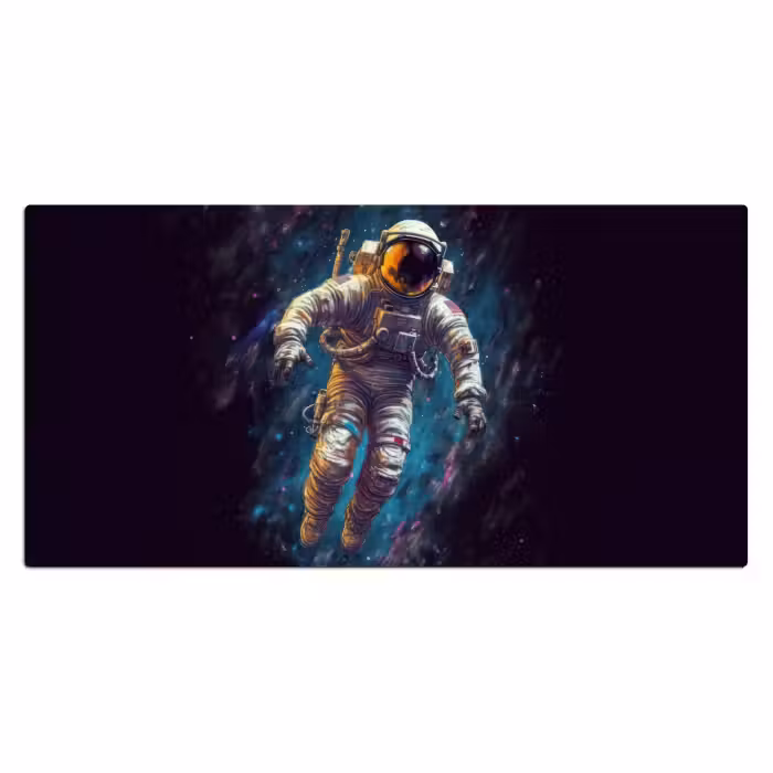 Bureau onderlegger - ruimte-neon-astronaut-sterren