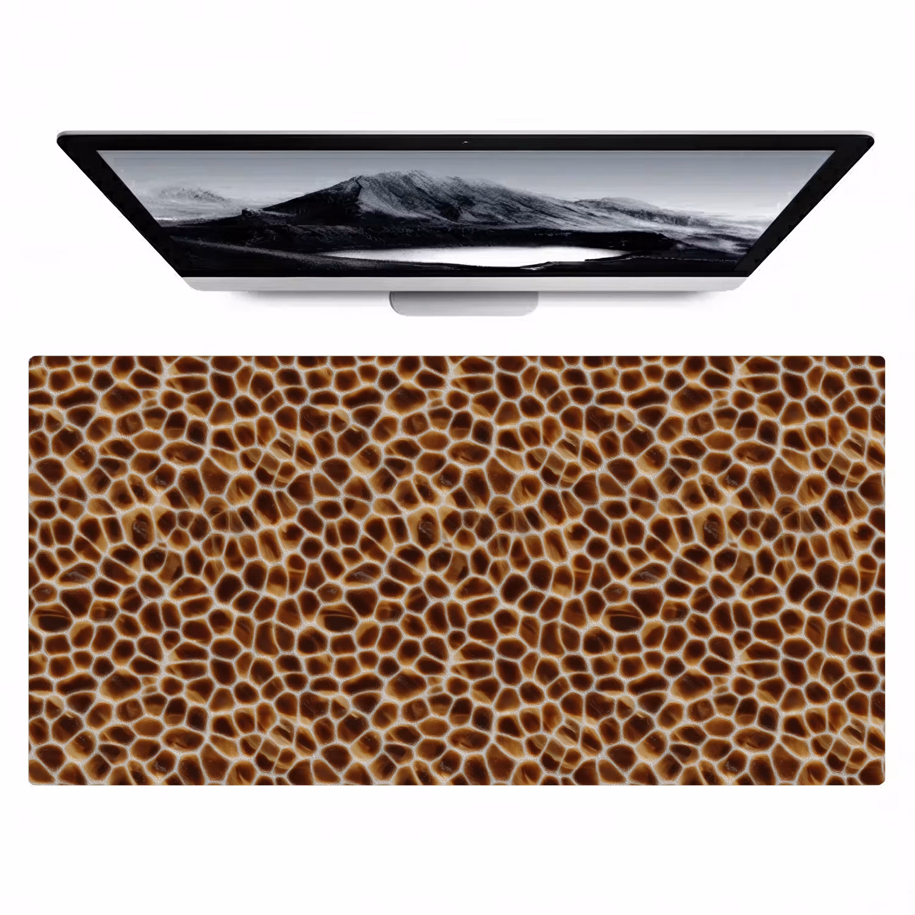 Bureau onderlegger - Schildpad - Bruin - Patroon