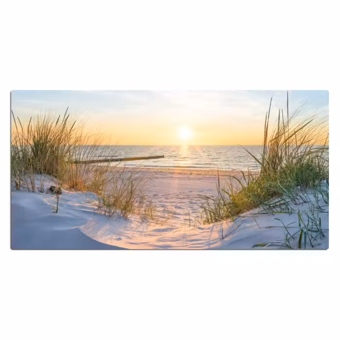 Bureau onderlegger - Strand - Zon - Duin - Gras - Zand - Horizon