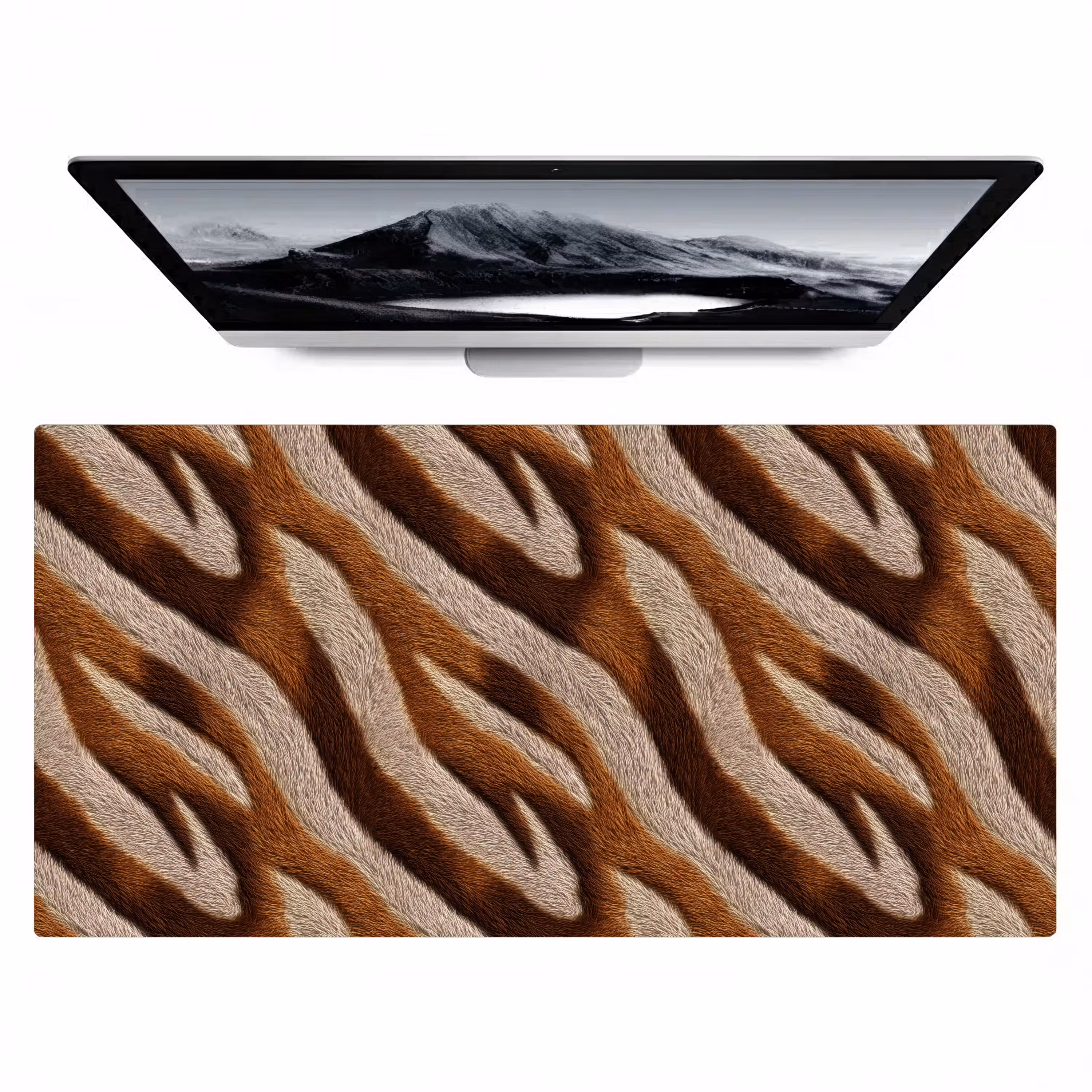 Bureau onderlegger - Zebra - Bruin - Patroon