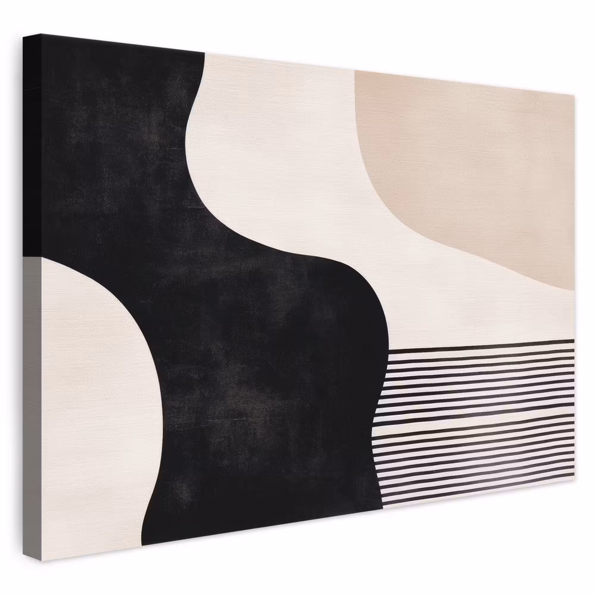 Canvas schilderij - Abstract - Japandi - Beige - Modern