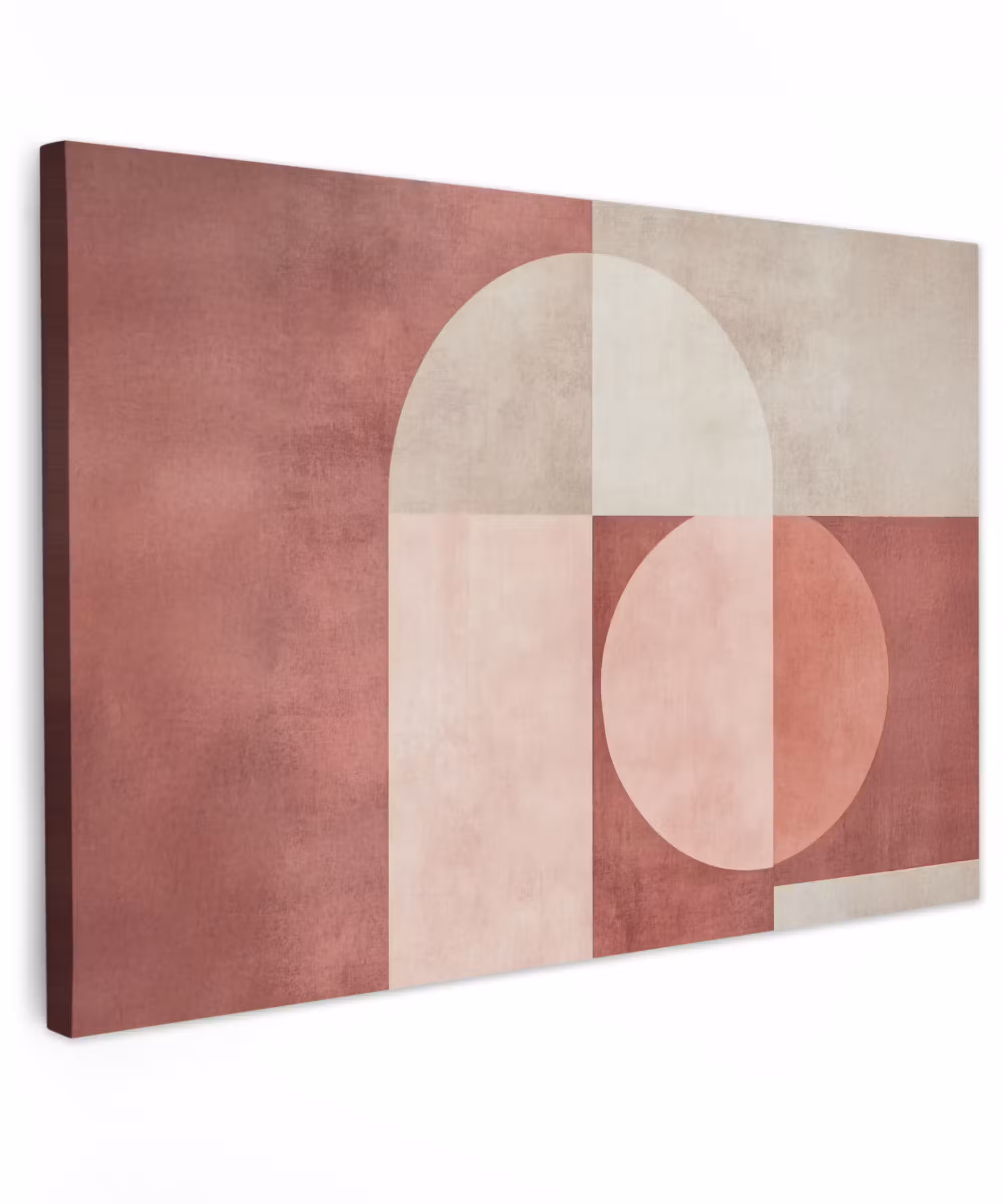 Canvas schilderij - Figuren - Abstract - Roze