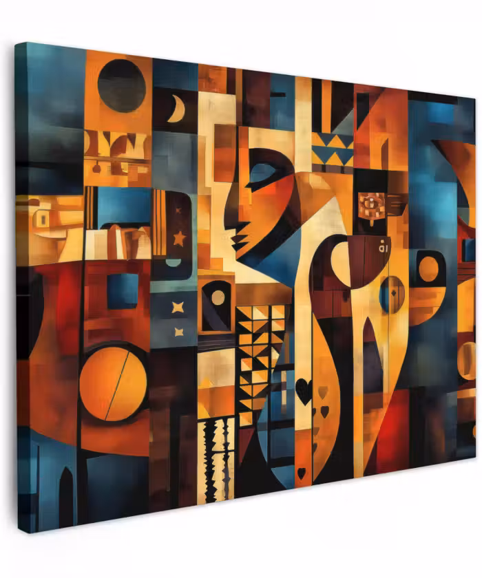 Canvas schilderij - Figuren - Abstract - Symbolen