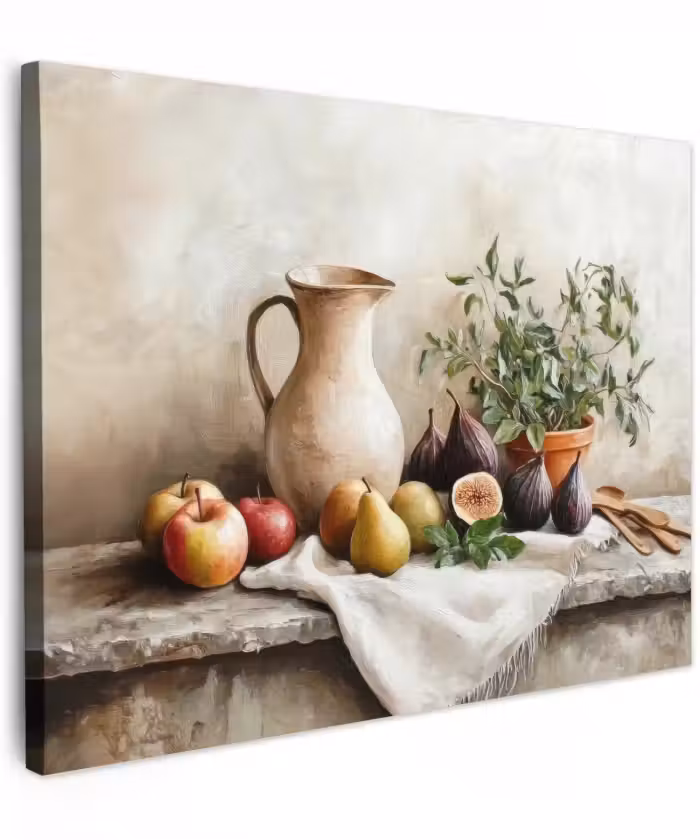 Canvas schilderij - Fruit - Kruiden - Landelijk