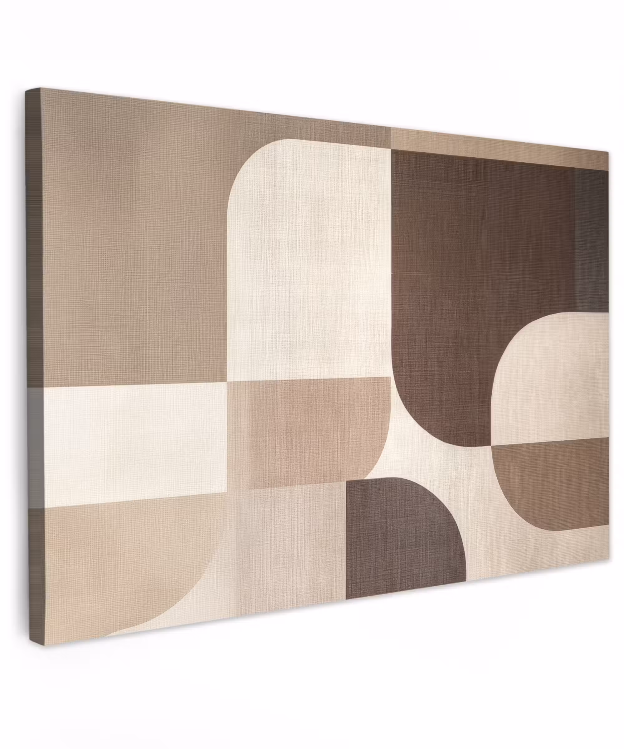 Canvas schilderij - Geometrisch - Geweven structuur - Modern
