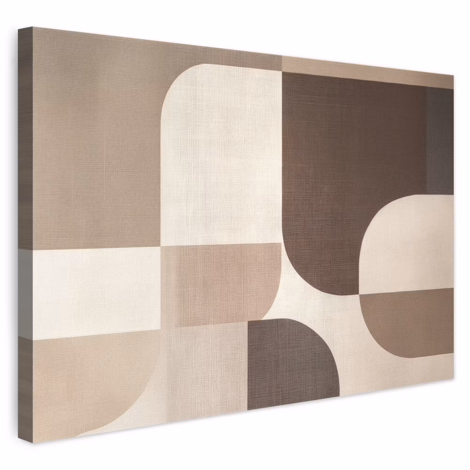 Canvas schilderij - Geometrisch - Geweven structuur - Modern
