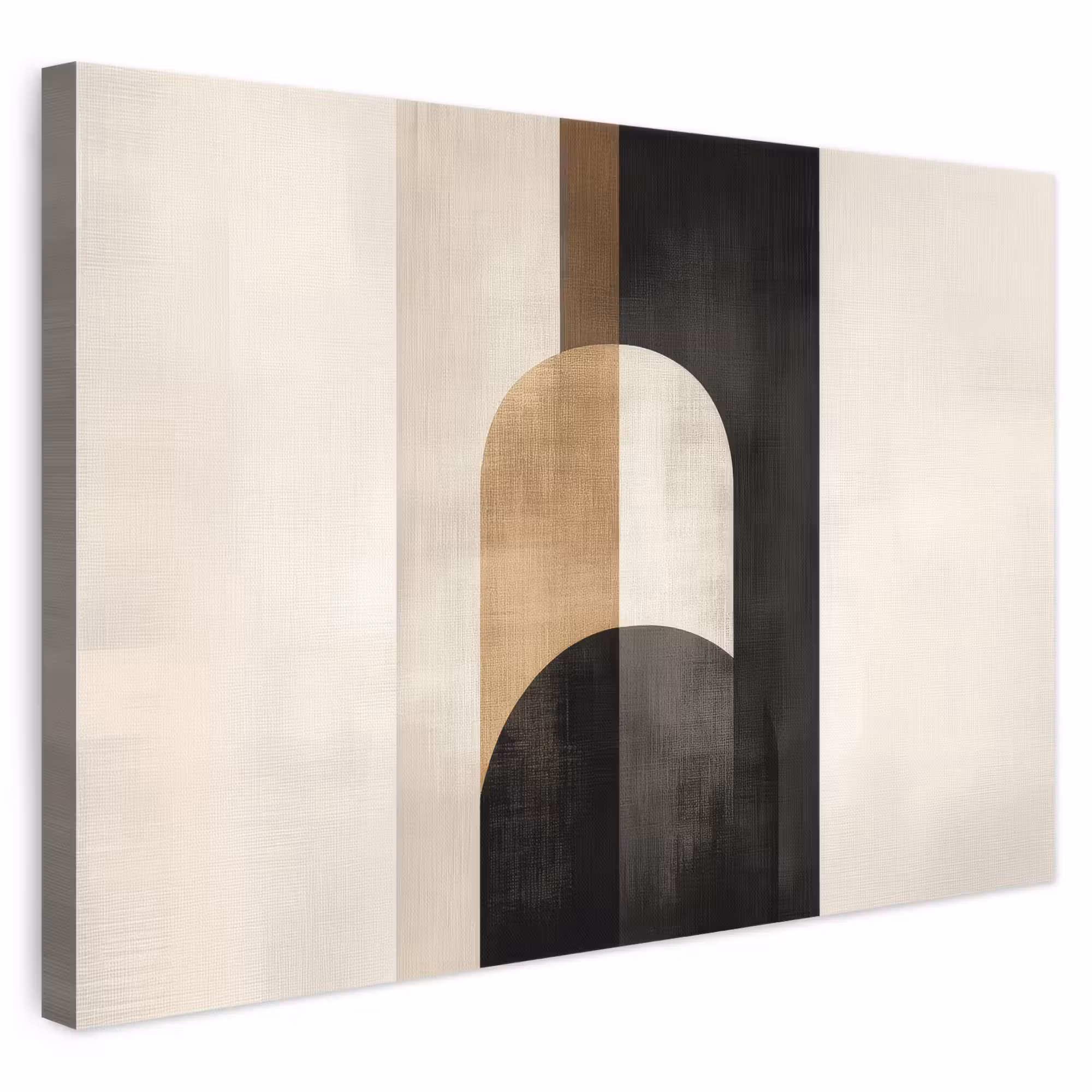 Canvas schilderij - Geometrische - Vormen - Wit