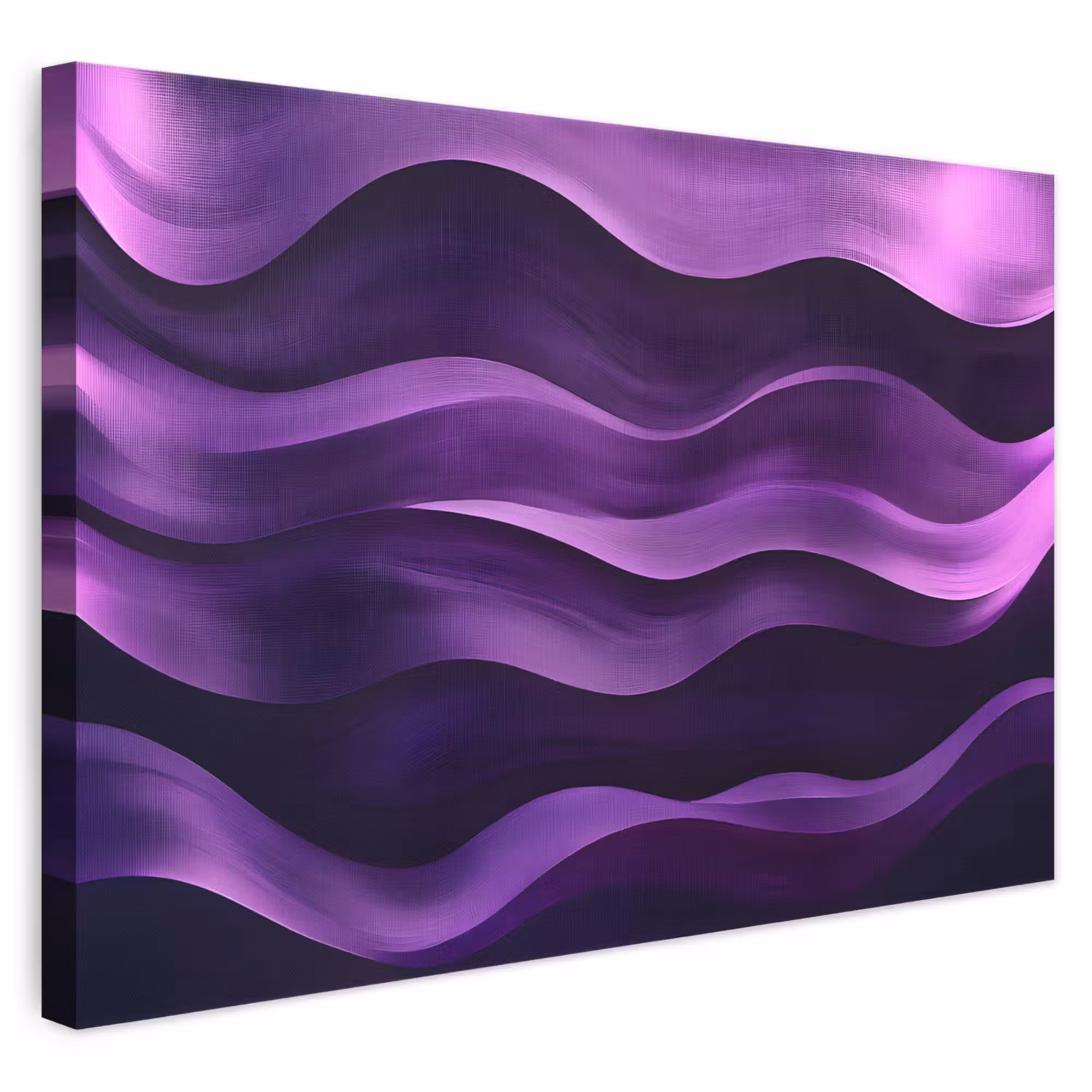 Canvas schilderij - Golven - Abstract - Paars