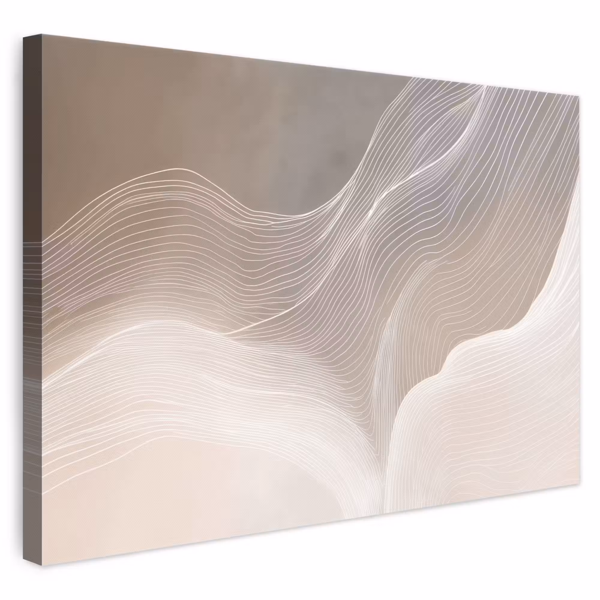 Canvas schilderij - Golvende lijnen - Luchtstromen - Harmonieus
