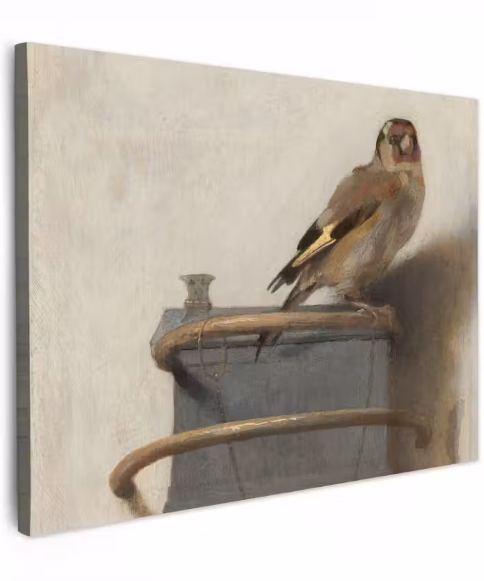 Canvas schilderij - Het puttertje - Carel Fabritius