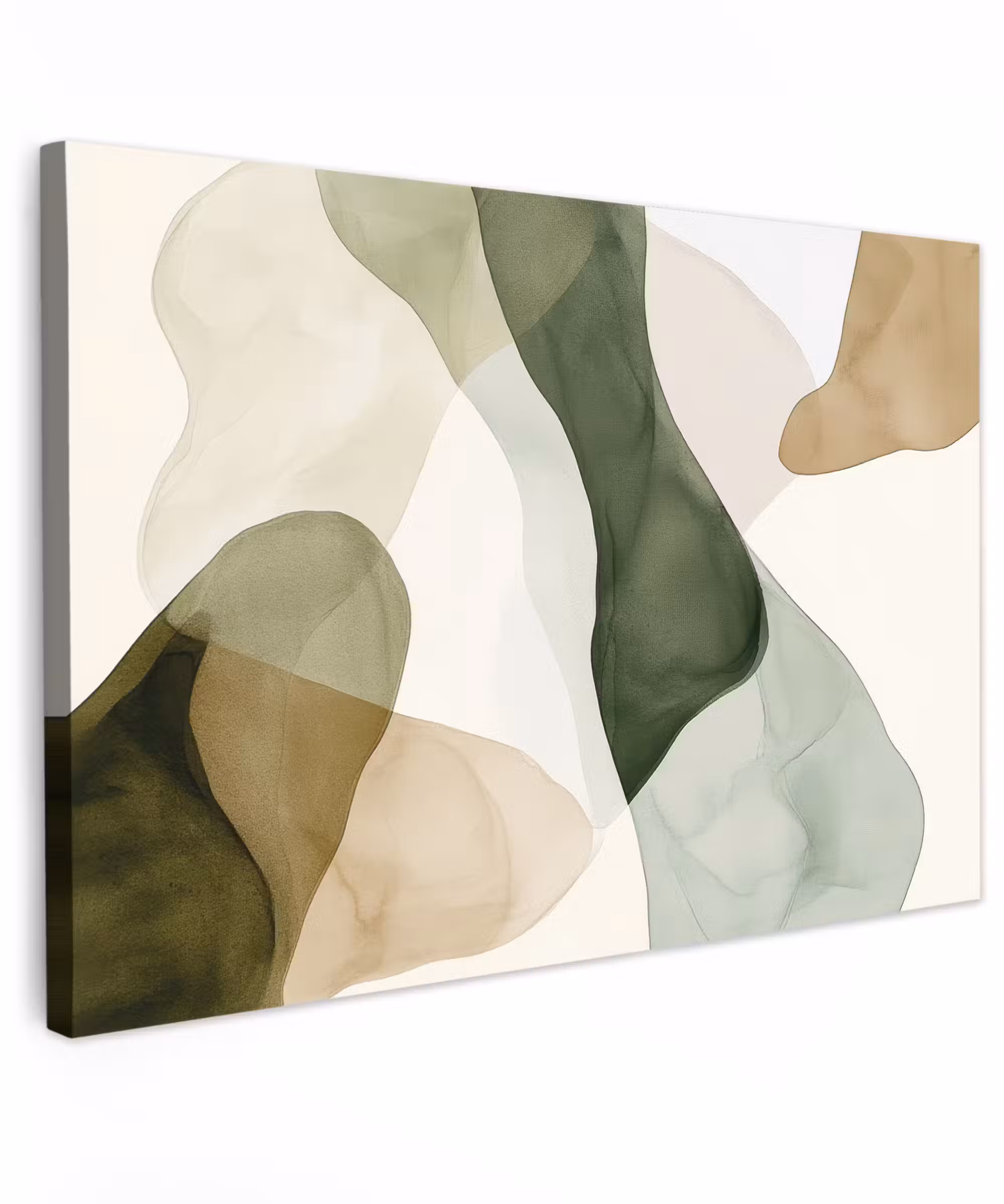 Canvas schilderij - Japandi - Abstract - Groen