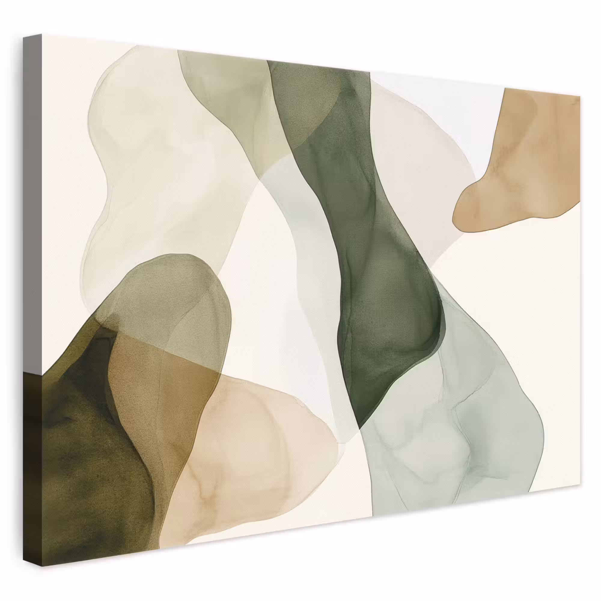 Canvas schilderij - Japandi - Abstract - Groen