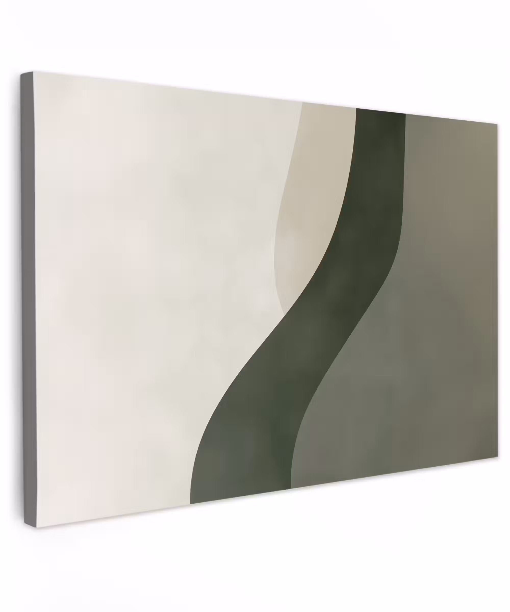 Canvas schilderij - Japandi - Groen - Abstract - Modern