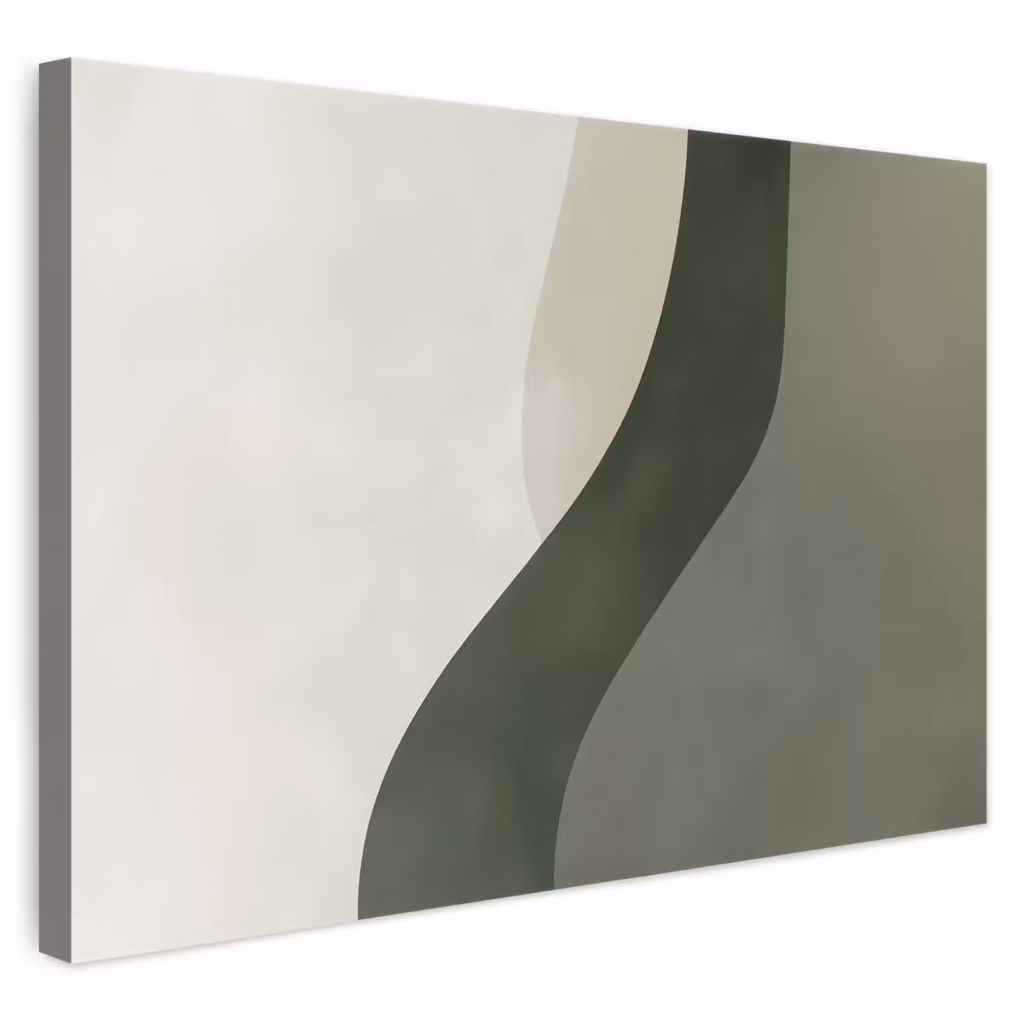 Canvas schilderij - Japandi - Groen - Abstract - Modern