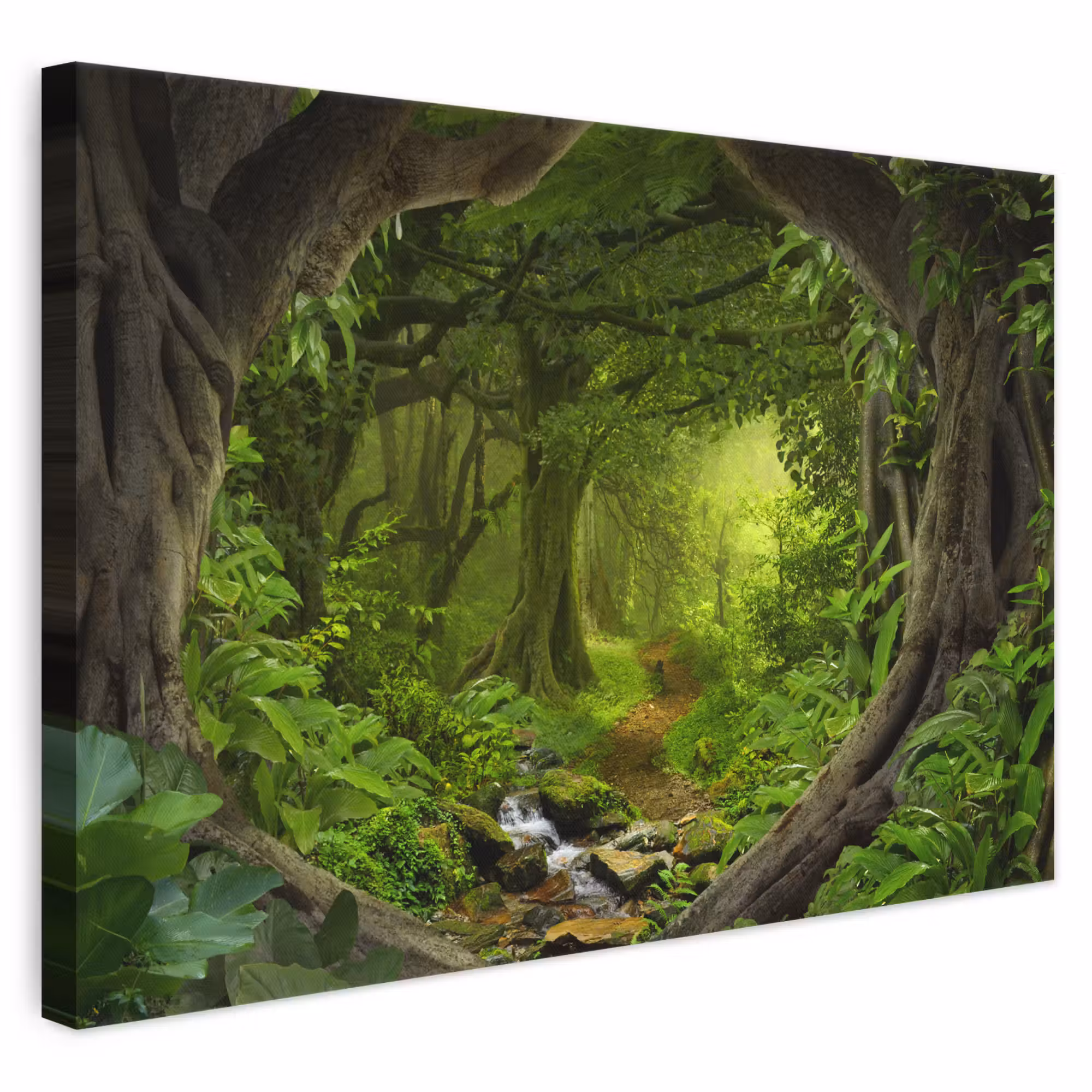 Canvas schilderij - Jungle - Groen - Natuur - Tropisch - Planten