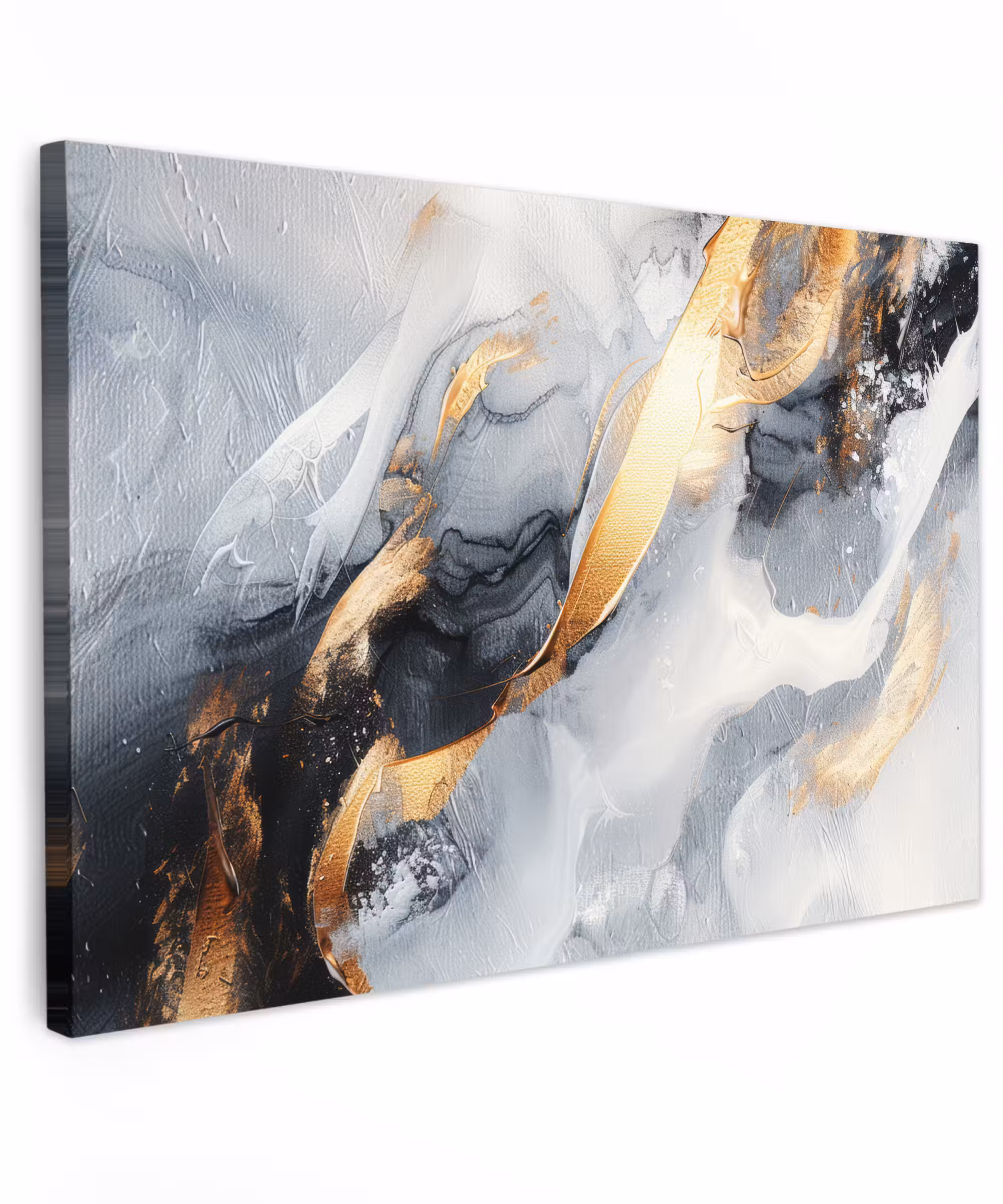 Canvas schilderij - Kunst - Goud - Luxe - Abstract - Modern