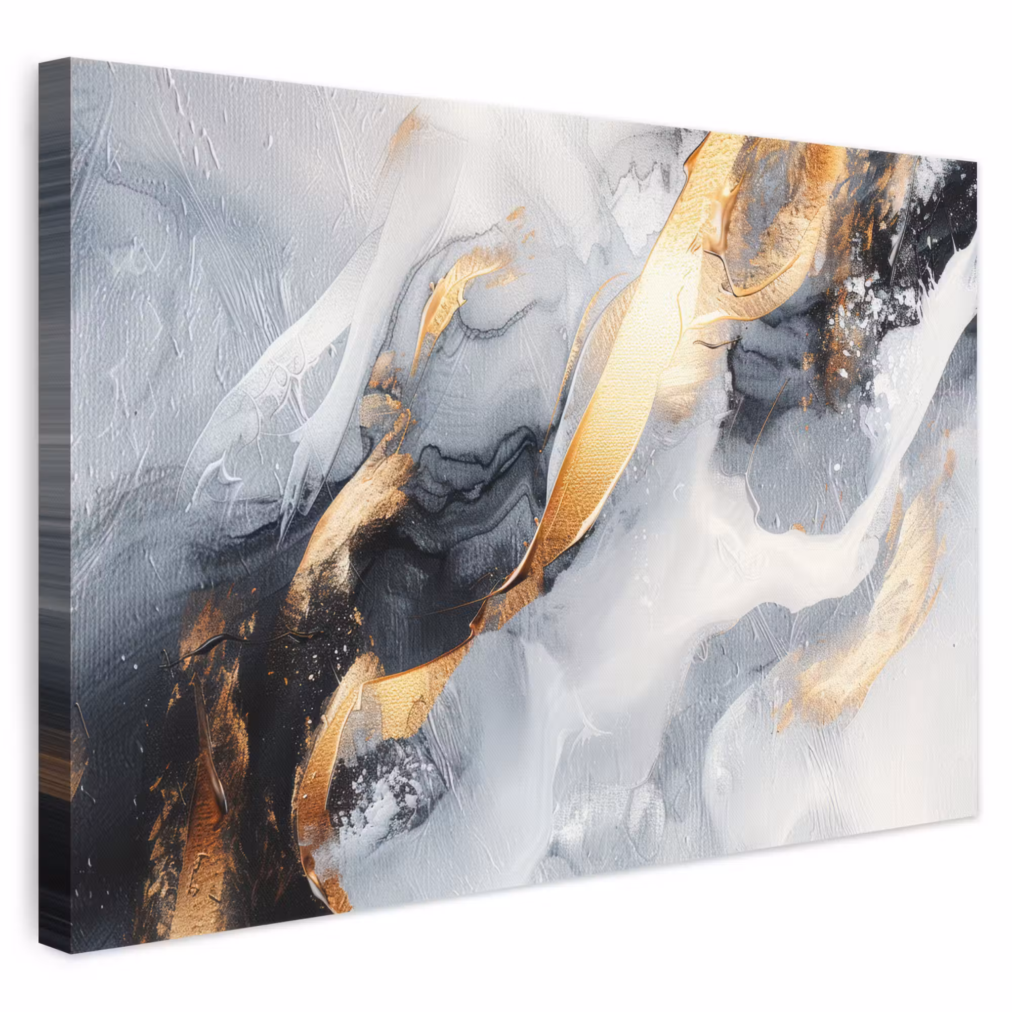 Canvas schilderij - Kunst - Goud - Luxe - Abstract - Modern