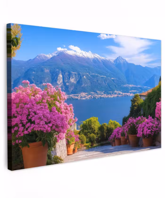 Canvas schilderij - Lake Como - Italië - Landschap