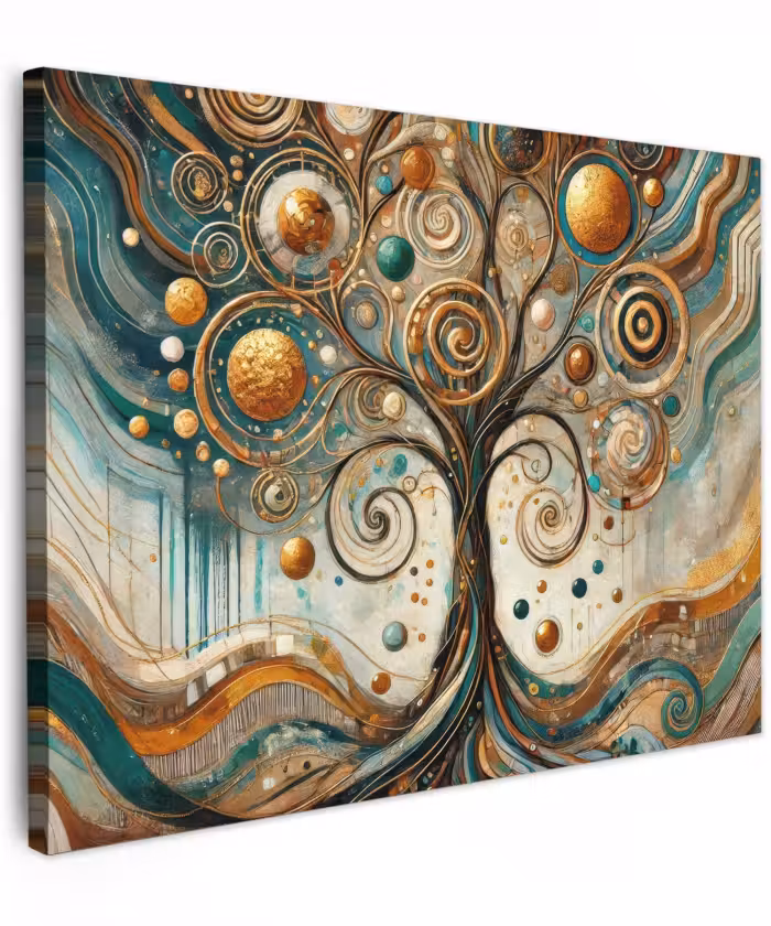 Canvas schilderij - Levensboom - Boom - Abstract - Modern