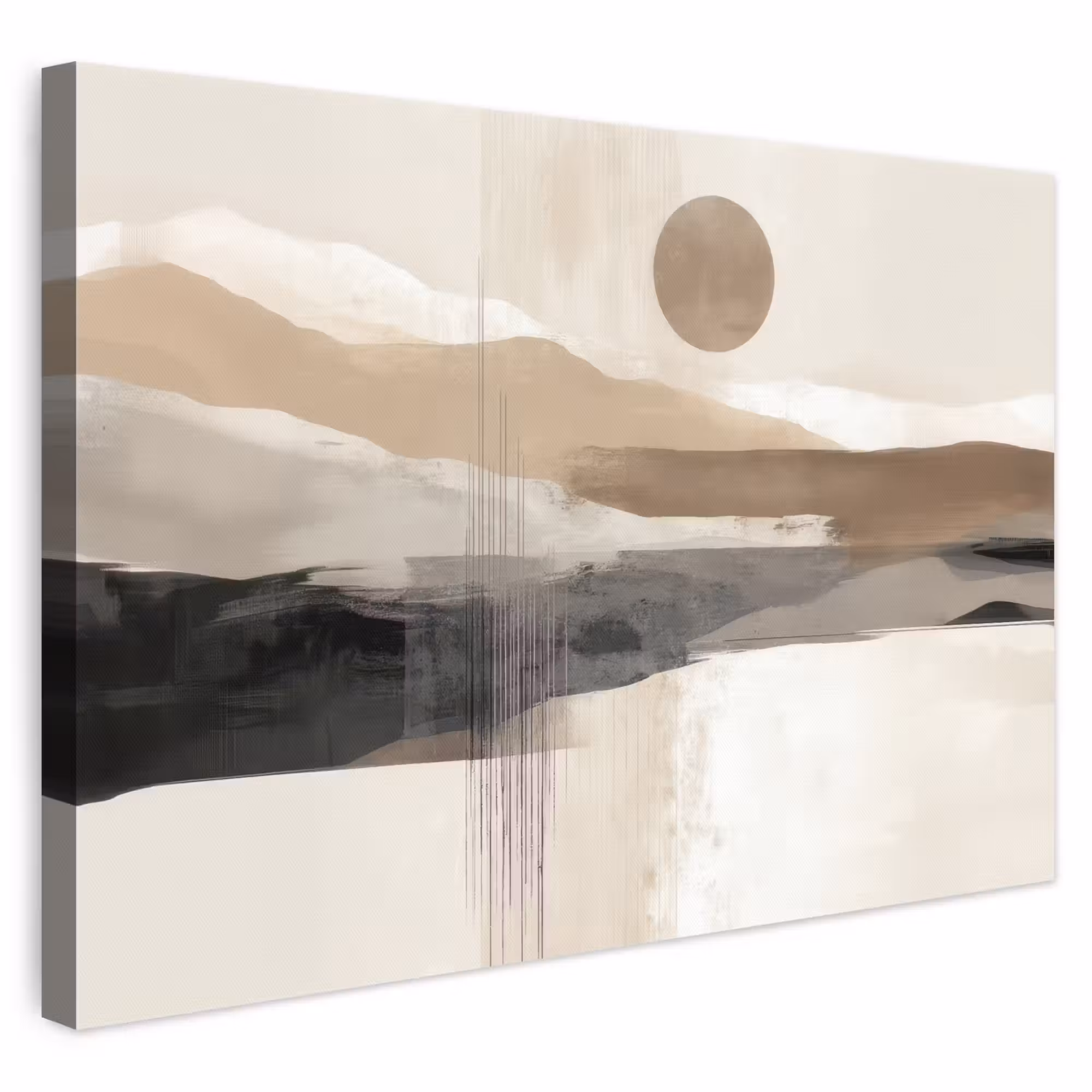 Canvas schilderij - Minimalistisch - Landschap - Dimensie